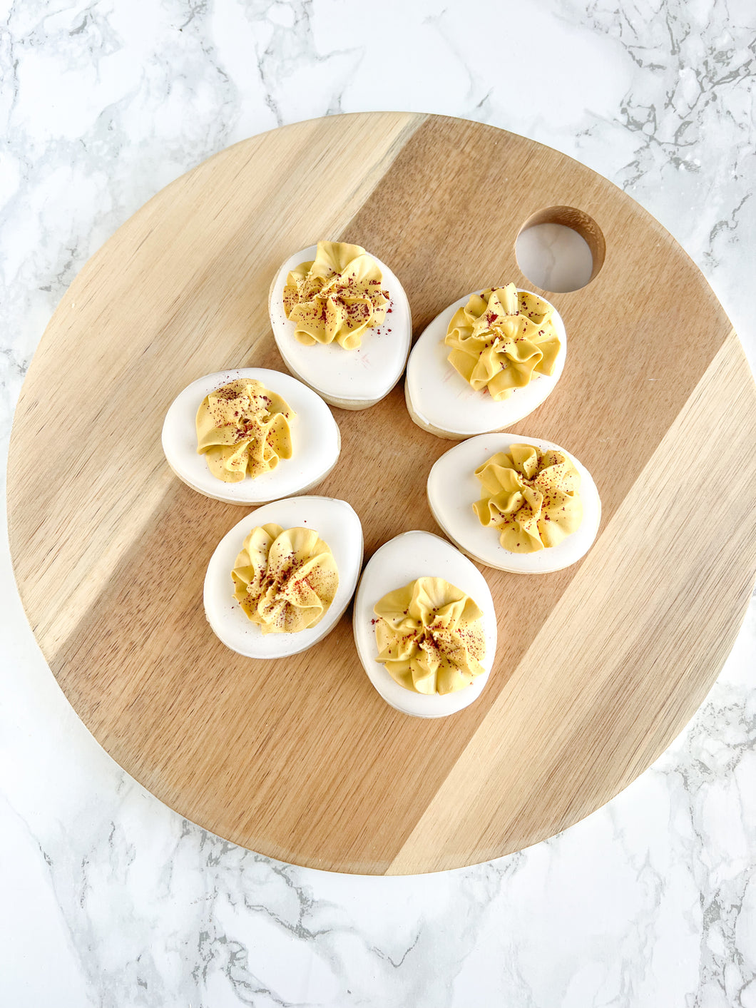 Deviled eggs...cookies (reg & gf)