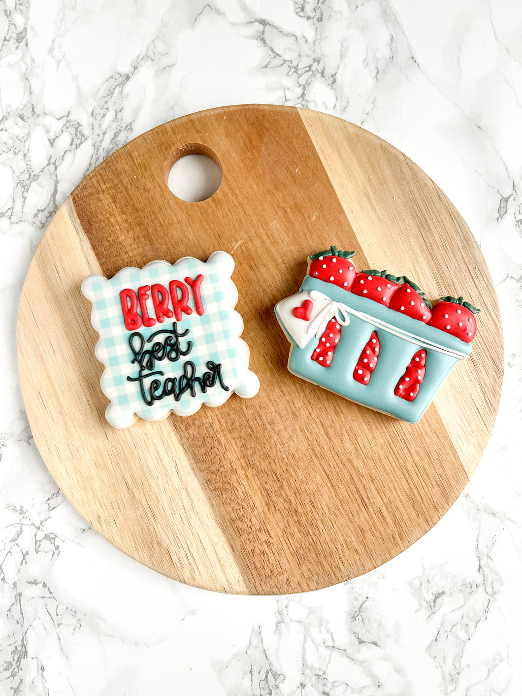 BERRY best teacher! - regular sized 2 cookie set