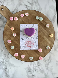 Mini heart cookie card