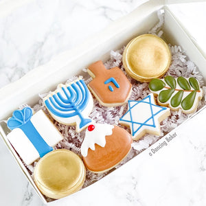 GLUTEN FREE 8 mini Hanukkah cookie set